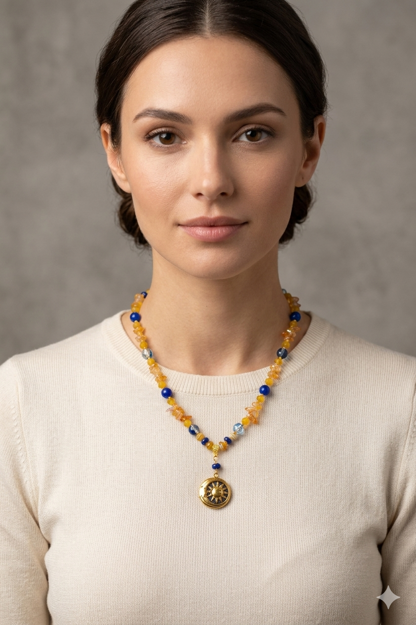 Collar Caramelo azul - Imagen 2