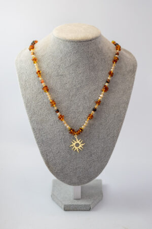 Collar sol ámbar