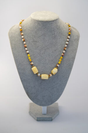 Collar jaspe limón