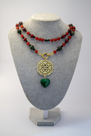 Collar aventurina y zoicita