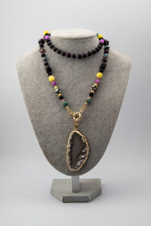 Collar ágatas y apatitas