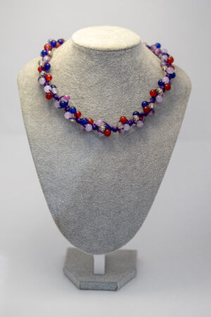 Collar morado estilo mexicano