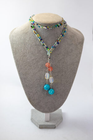 Collar corbata mini piedras