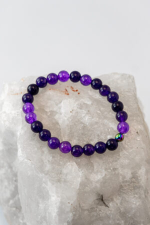 Pulsera elasticada amatista