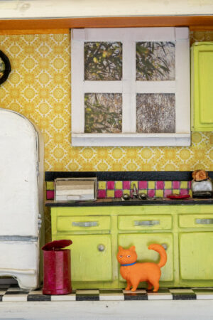 Diorama cocina estilo años 60s