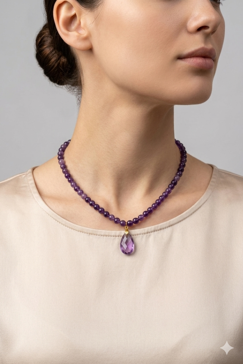 Collar full amatista - Imagen 2