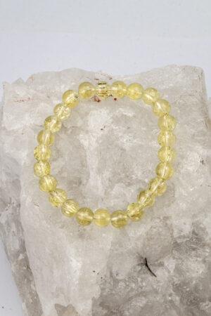 Pulsera elasticada cristales amarillos