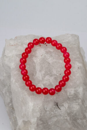 Pulsera elasticada cornalina