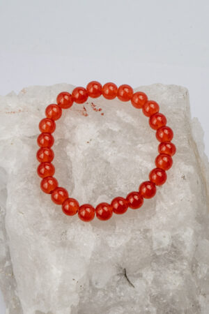 Pulsera elasticada ágatas burdeo