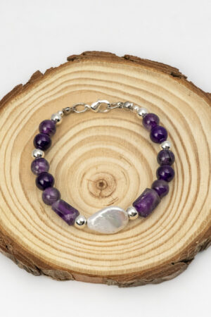 Pulsera amatista plata