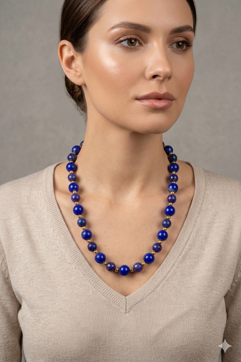 Collar ágatas moradas - Imagen 2