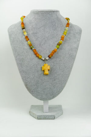 Collar ágatas amarillas