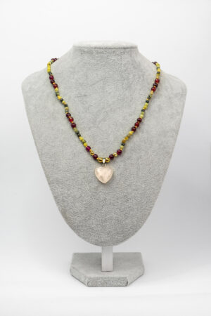 Collar turquesa amarilla