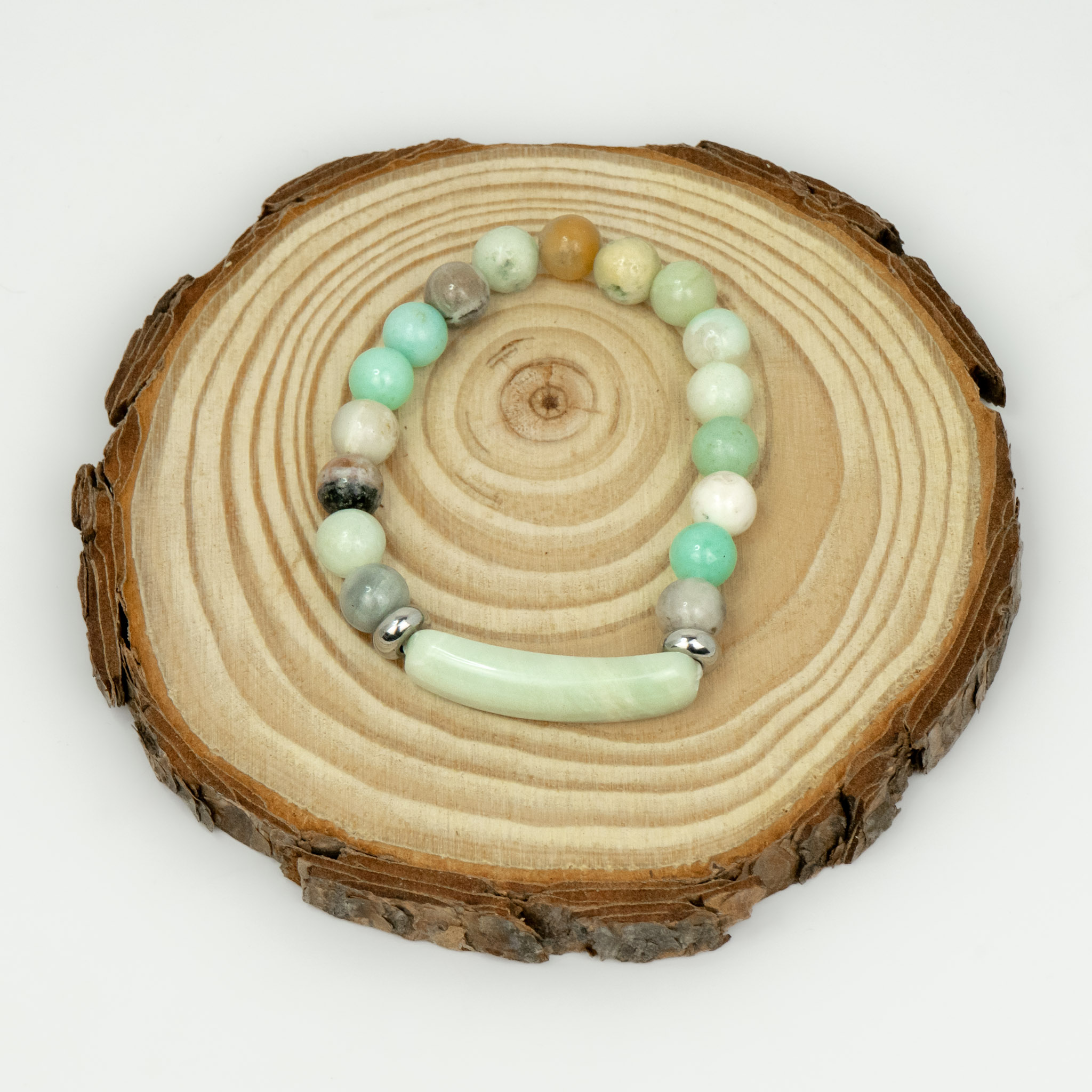 Pulsera jaspe aqua