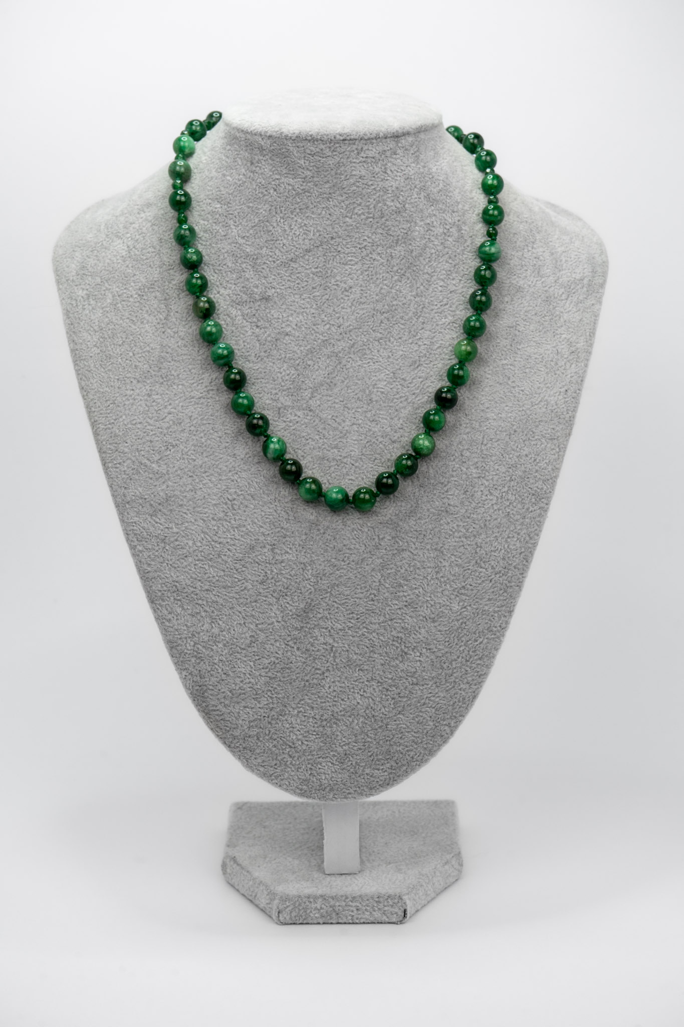 Collar ágatas verde
