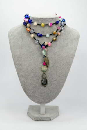 Collar lazo mix piedras