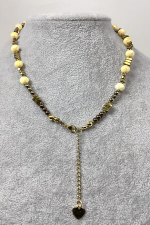 Collar corto de hematitas