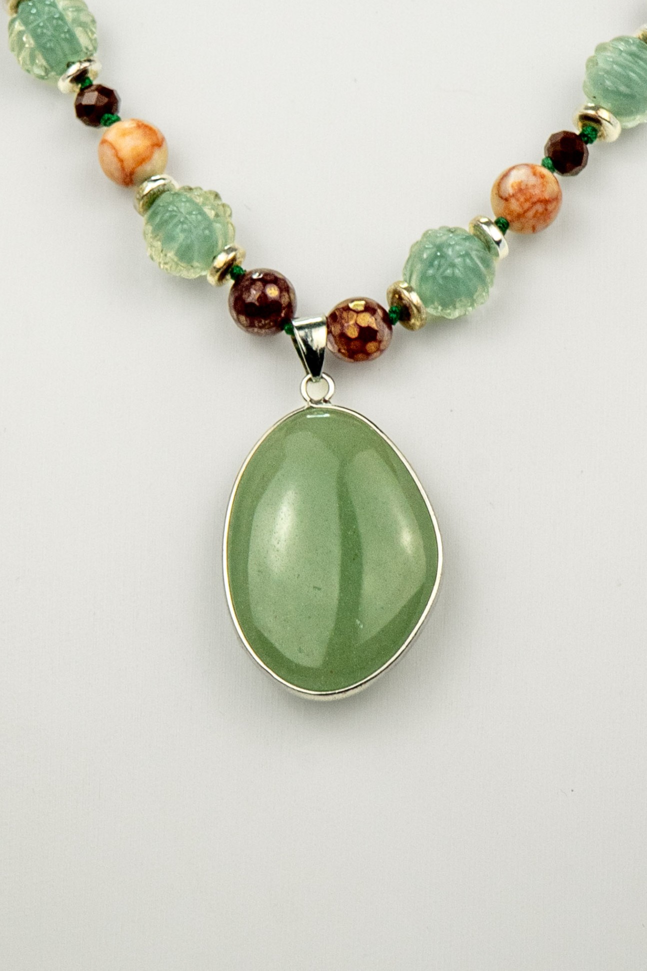 Collar jaspe y jade - Imagen 2