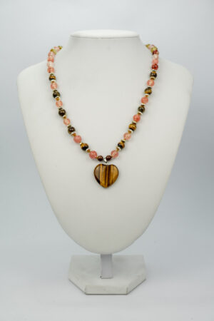 Collar cuarzo cherry volcano